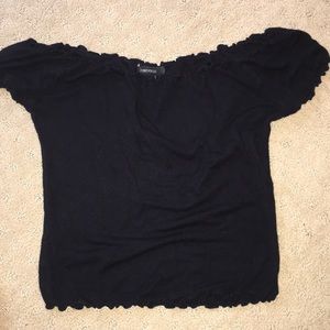 Cropped Ruffled Off the shoulder!